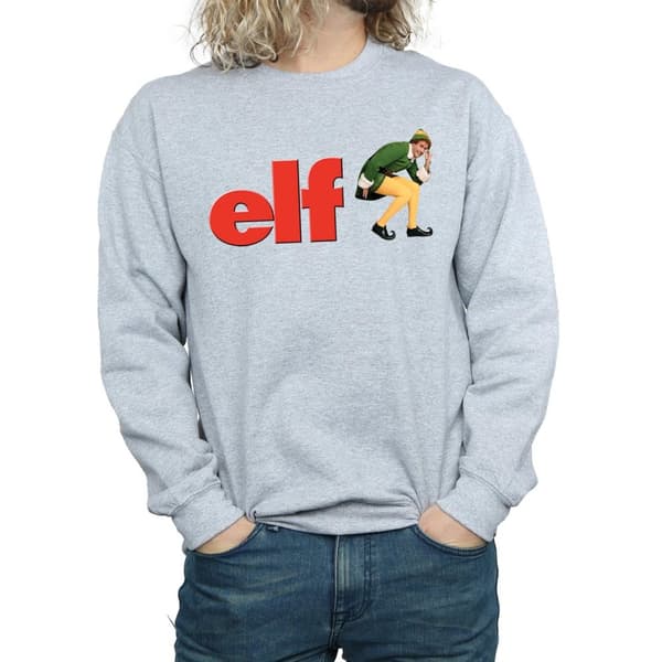 Elf Sweatshirt med Crouching-logotyp för herrar