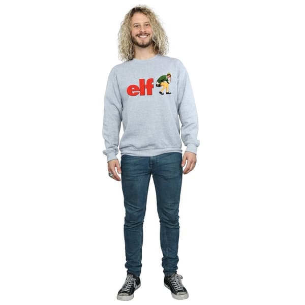 Elf Sweatshirt med Crouching-logotyp för herrar
