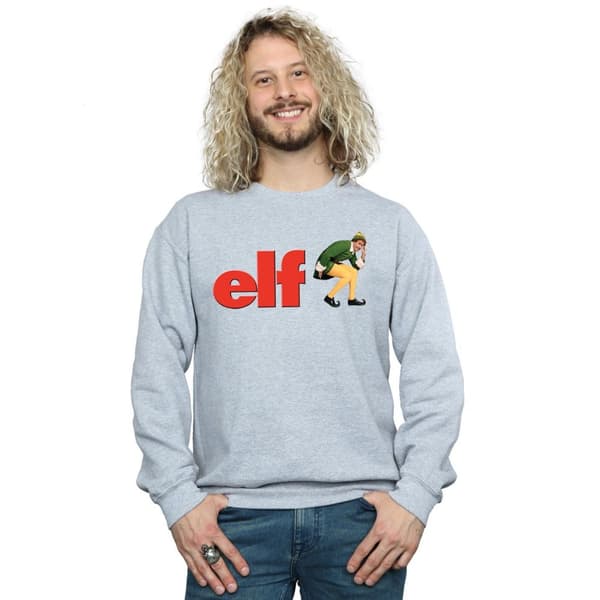 Elf Sweatshirt med Crouching-logotyp för herrar