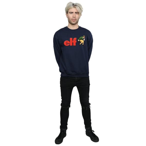 Elf Sweatshirt med Crouching-logotyp för herrar