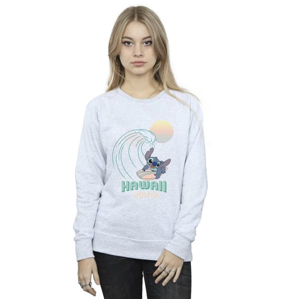 Disney Womens/Ladies Lilo And Stitch Hawaii Sweatshirt