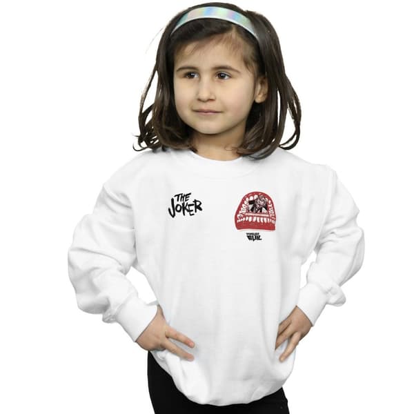 DC Comics Girls Justice League Joker Forever Evil Breast Print Sweatshirt