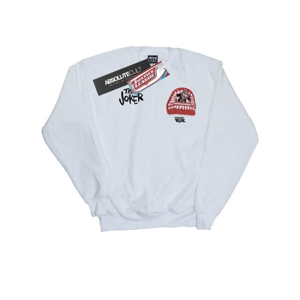 DC Comics Girls Justice League Joker Forever Evil Breast Print Sweatshirt