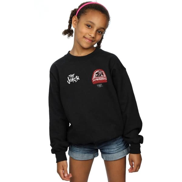 DC Comics Girls Justice League Joker Forever Evil Breast Print Sweatshirt