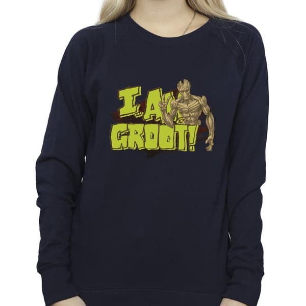 Guardians Of The Galaxy Dam/Tjej - I Am Groot - Sweatshirt