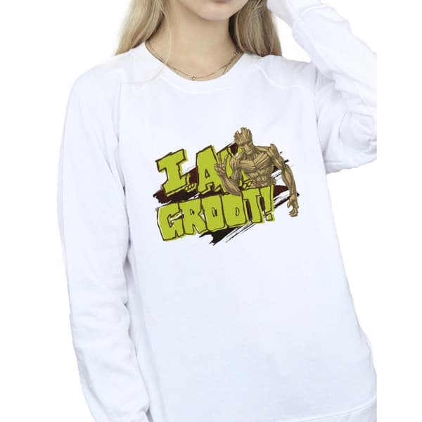 Guardians Of The Galaxy Dam/Tjej - I Am Groot - Sweatshirt