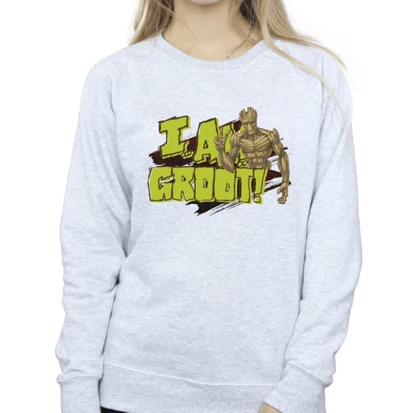 Guardians Of The Galaxy Dam/Tjej - I Am Groot - Sweatshirt