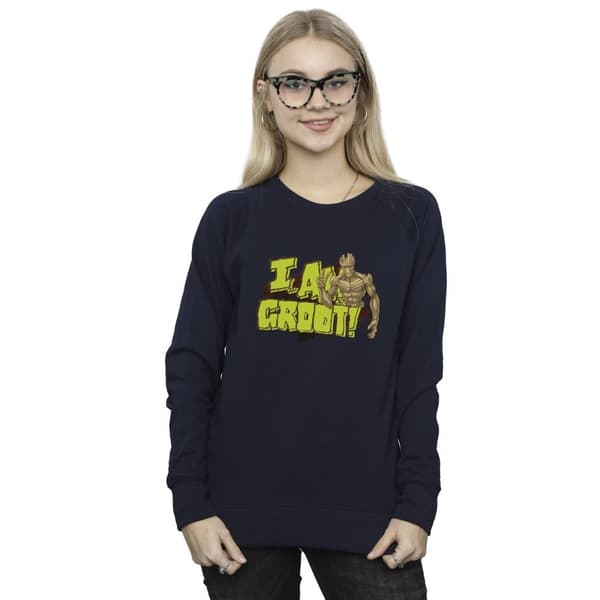 Guardians Of The Galaxy Dam/Tjej - I Am Groot - Sweatshirt