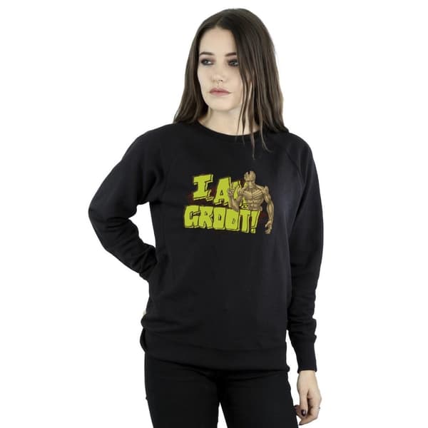 Guardians Of The Galaxy Dam/Tjej - I Am Groot - Sweatshirt