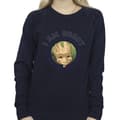 Miniatyrbild 3 av 4: Guardians Of The Galaxy Dam/Tjej Groot Varsity Sweatshirt