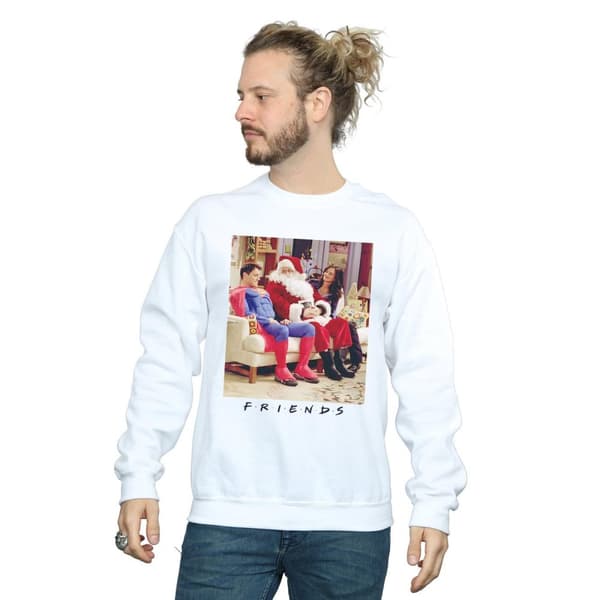 Friends Mens Superman And Santa Sweatshirt