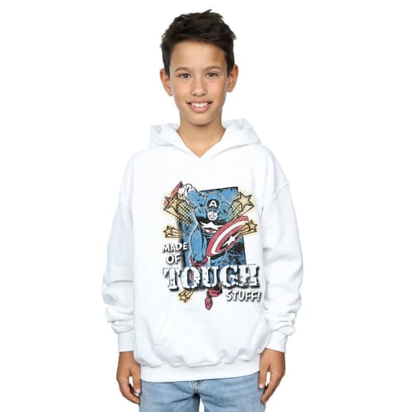 Marvel Boys Captain America Made Of Tough Stuff Sweatshirt