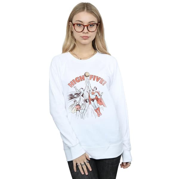 DC Comics Dam/Tjej Justice League High Five Sweatshirt