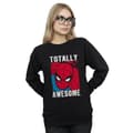Miniatyrbillede 2 af 3: Marvel Womens/Ladies Spider-Man Totally Awesome Sweatshirt