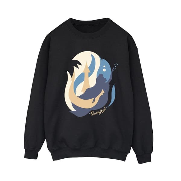 Disney Dam/Tjej Den lilla sjöjungfrun Colour Silhouettes Sweatshirt