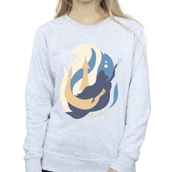 Disney Dam/Tjej Den lilla sjöjungfrun Colour Silhouettes Sweatshirt