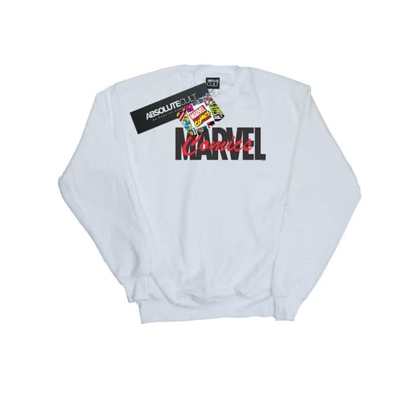 Marvel Boys Red Font Logo Sweatshirt