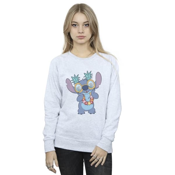 Disney Womens/Ladies Lilo And Stitch Tropical Fun Sweatshirt