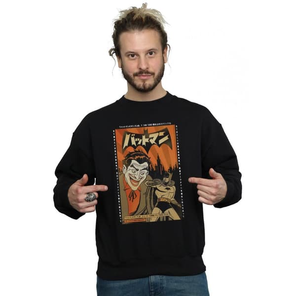 DC Comics Mens The Joker Cover Sweatshirt
