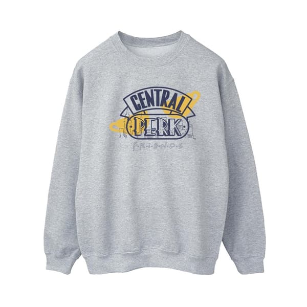 Friends Womens/Ladies Central Perk Sweatshirt Sports Grey XL