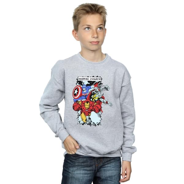 Marvel Sweatshirt med seriefigurer för pojkar