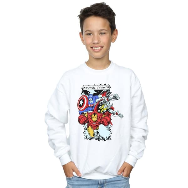 Marvel Sweatshirt med seriefigurer för pojkar