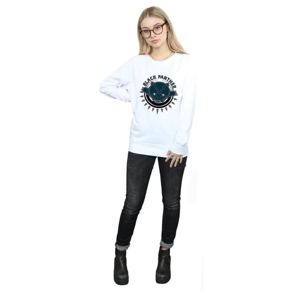 Marvel Womens/Ladies Kawaii Black Panther Pounce Sweatshirt