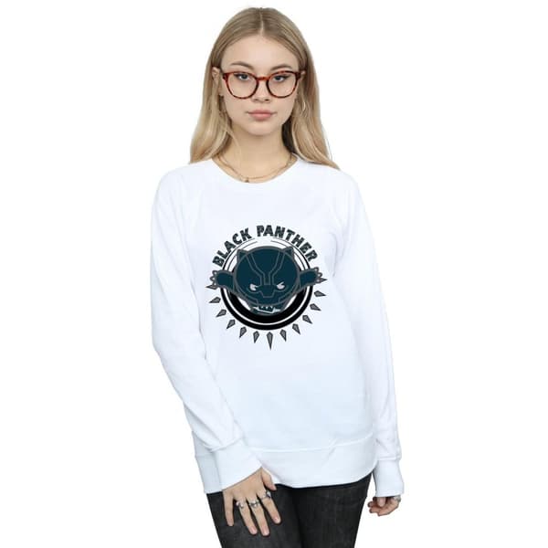 Marvel Womens/Ladies Kawaii Black Panther Pounce Sweatshirt