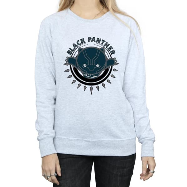 Marvel Womens/Ladies Kawaii Black Panther Pounce Sweatshirt