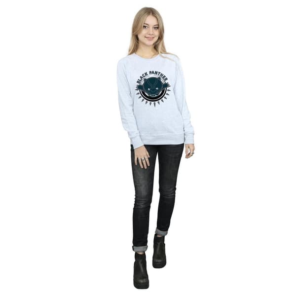 Marvel Womens/Ladies Kawaii Black Panther Pounce Sweatshirt