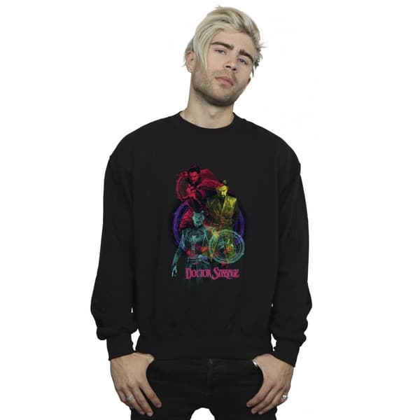 Marvel Mens Doctor Strange Rainbow Sweatshirt