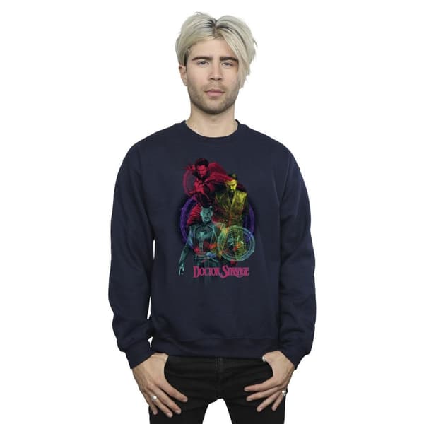 Marvel Mens Doctor Strange Rainbow Sweatshirt