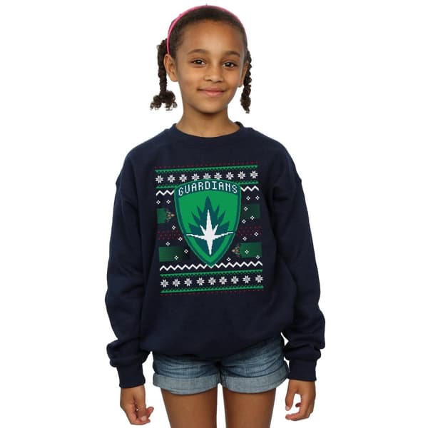 Marvel Girls Guardians Of The Galaxy Fair Isle Sweatshirt