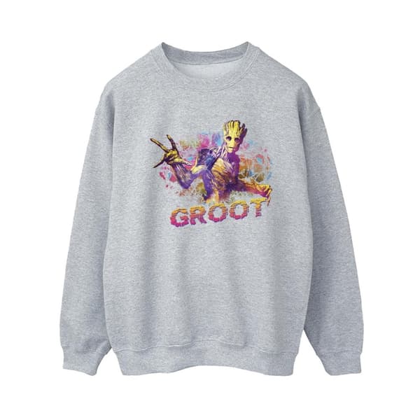 Marvel Dam/Tjej Guardians Of The Galaxy Abstrakt Groot Sweatshirt