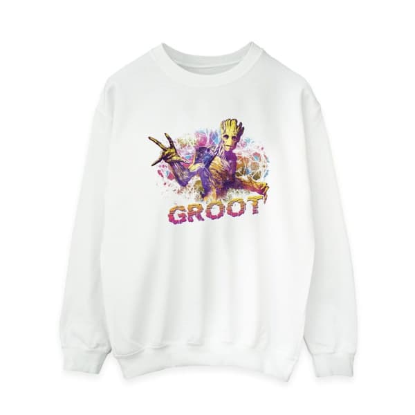 Marvel Dam/Tjej Guardians Of The Galaxy Abstrakt Groot Sweatshirt