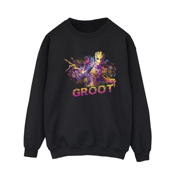Marvel Dam/Tjej Guardians Of The Galaxy Abstrakt Groot Sweatshirt