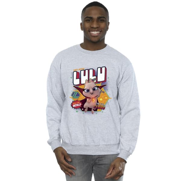 DC Comics Mens DC League Of Super-Pets Lulu Evil Genius Sweatshirt