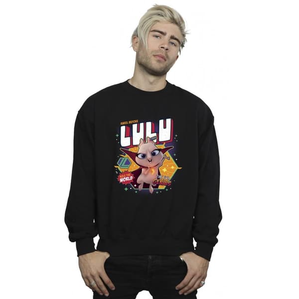 DC Comics Mens DC League Of Super-Pets Lulu Evil Genius Sweatshirt