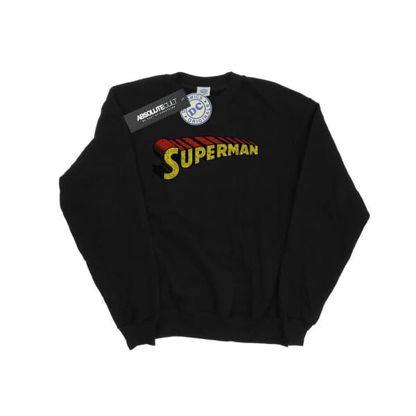 DC Comics Superman Telescopic Crackle Logo Sweatshirt för herrar