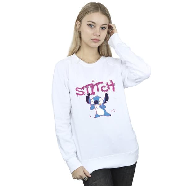 Disney Dam/Tjej Lilo And Stitch Graffiti Sweatshirt