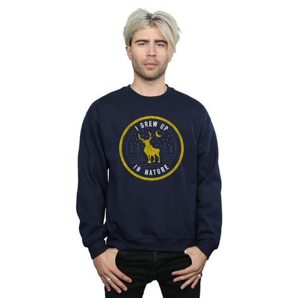 Disney Mens Frozen 2 Sven I Grew Up In Nature Sweatshirt