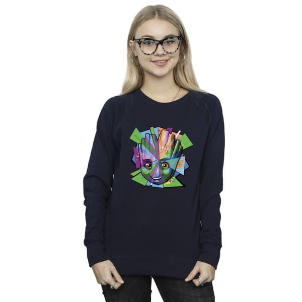 Marvel Womens/Ladies Guardians Of The Galaxy Groot Shattered Sweatshirt