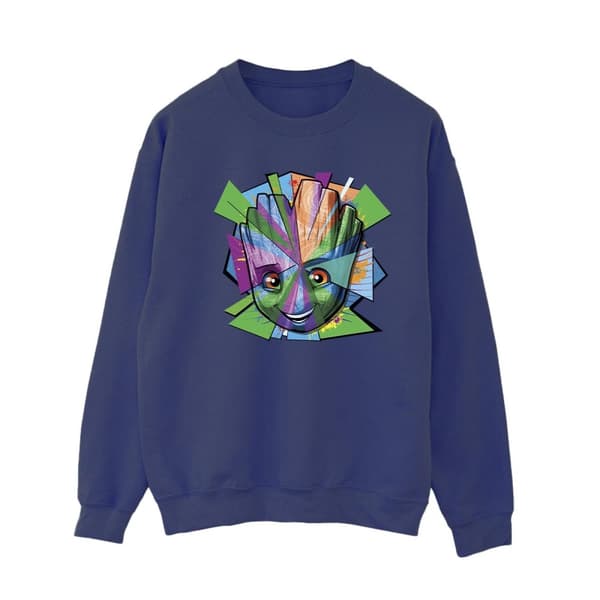 Marvel Womens/Ladies Guardians Of The Galaxy Groot Shattered Sweatshirt
