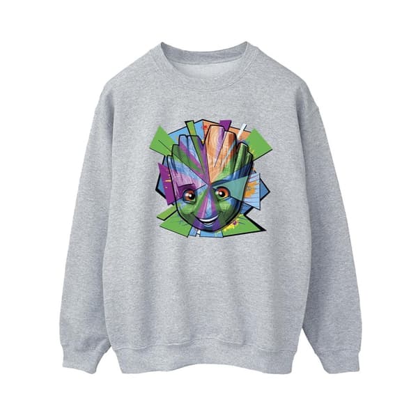 Marvel Womens/Ladies Guardians Of The Galaxy Groot Shattered Sweatshirt