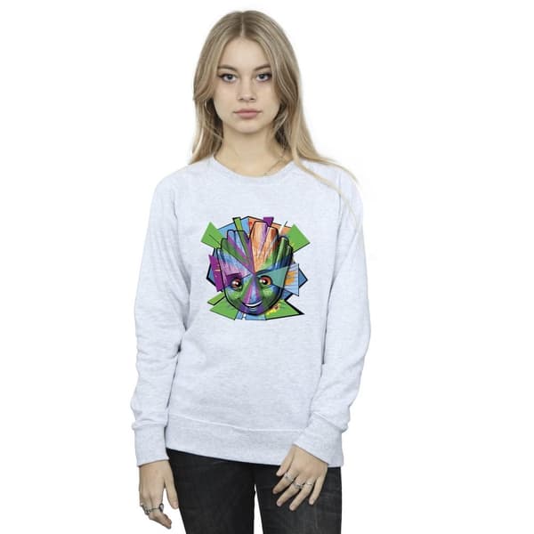 Marvel Womens/Ladies Guardians Of The Galaxy Groot Shattered Sweatshirt