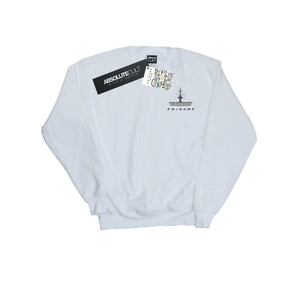Friends Mens Fountain Breast Print Sweatshirt