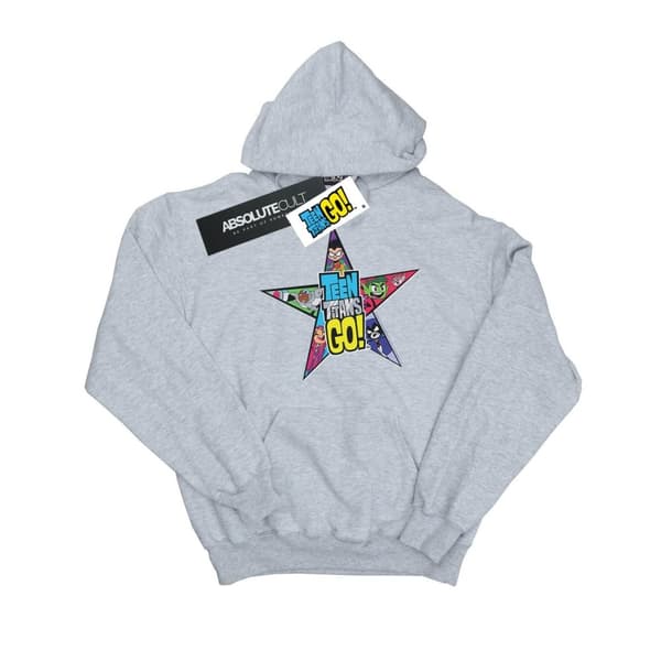 DC Comics Mens Teen Titans Go Star Logo Hoodie