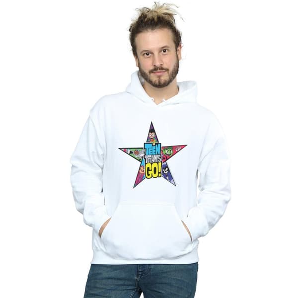 DC Comics Mens Teen Titans Go Star Logo Hoodie