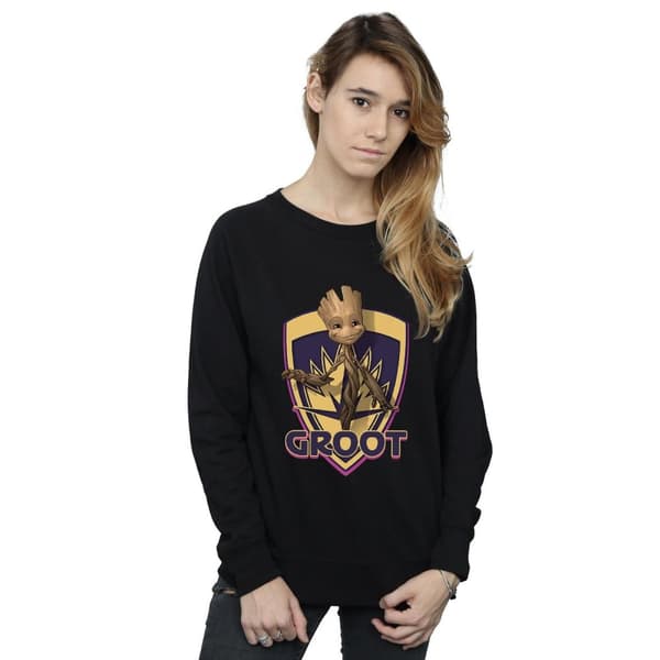 Marvel Womens/Ladies Guardians Of The Galaxy Groot Badge Sweatshirt
