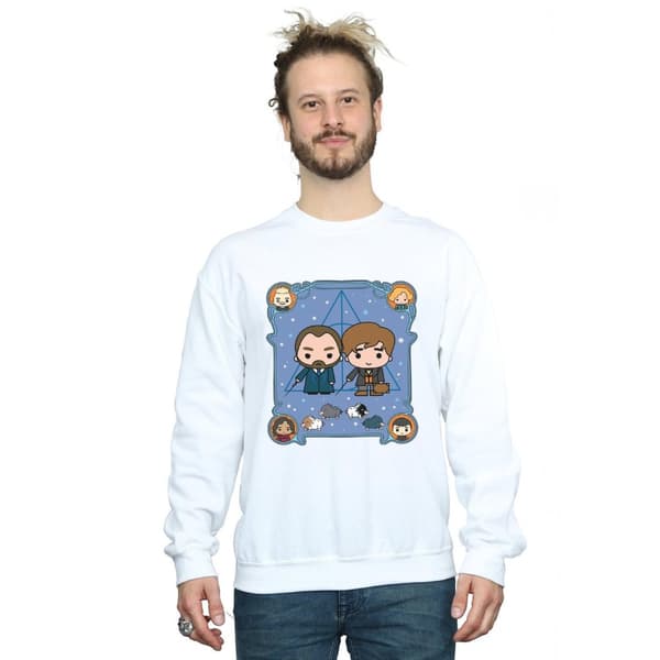 Fantastic Beasts Mens Chibi Newt And Dumbledore Sweatshirt